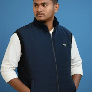 Men’s winter body warmer jacket – Navy Blue