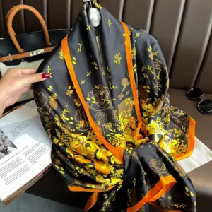 Trendy Luxurious Satin silk scarf For Women