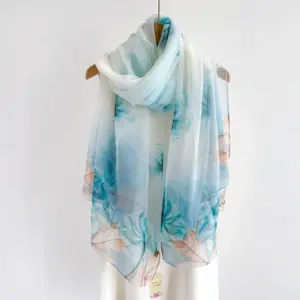 New Soft Gauze Thin Noble Fashion Silk Scarf Women’s