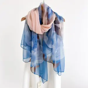 New Soft Gauze Thin Noble Fashion Silk Mulberry Scarf Women’s (Pre-Order)