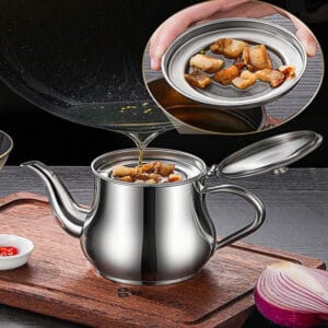 Oil Kettle Oil Pot Stainless Steel 410 ML