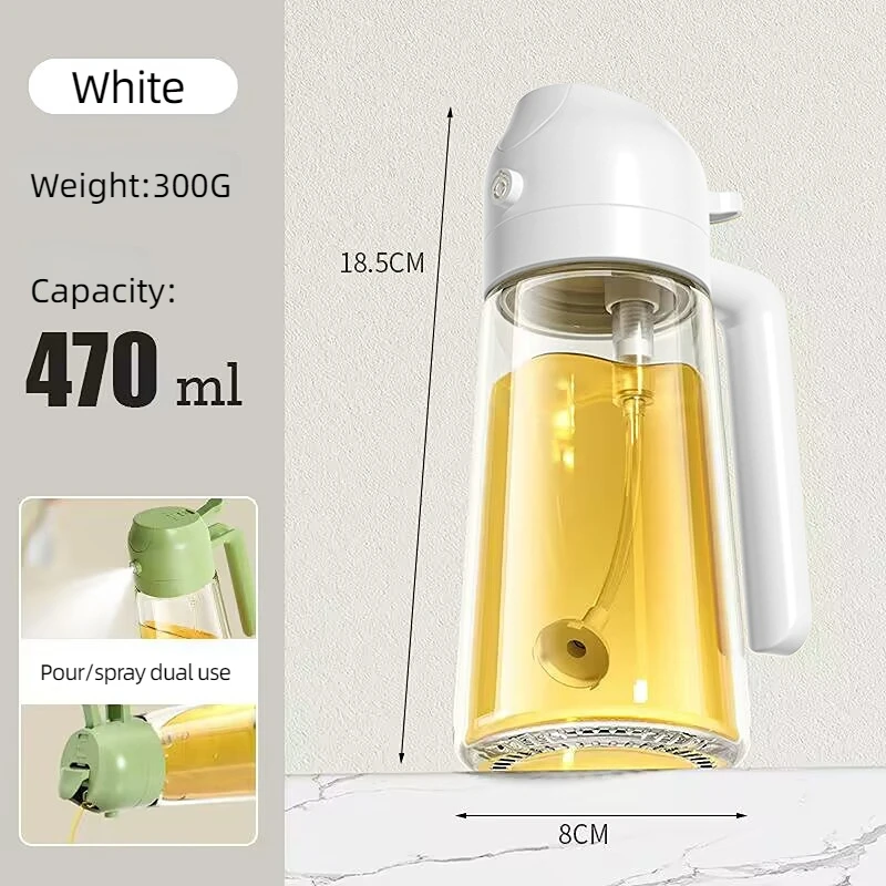 Oil Dispenser Sprayer Bottle for Kitchen Cooking - Image 2