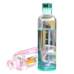 Clear Water Bottle with Time Marker